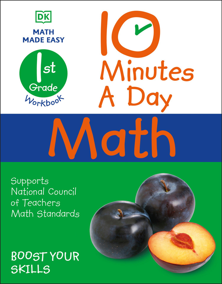 10 Minutes a Day Math, 1st Grade (DK 10-Minutes a Day) book cover by Carol Vorderman