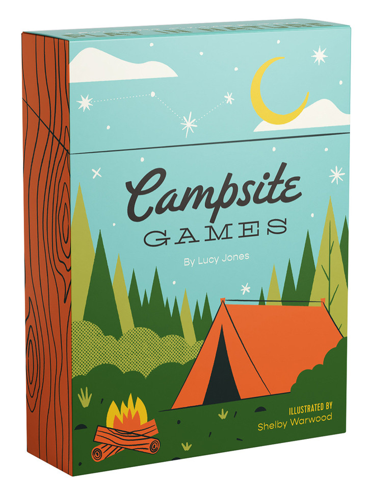 Campsite Games: 50 fun games to play in nature book cover by Lucy Jones