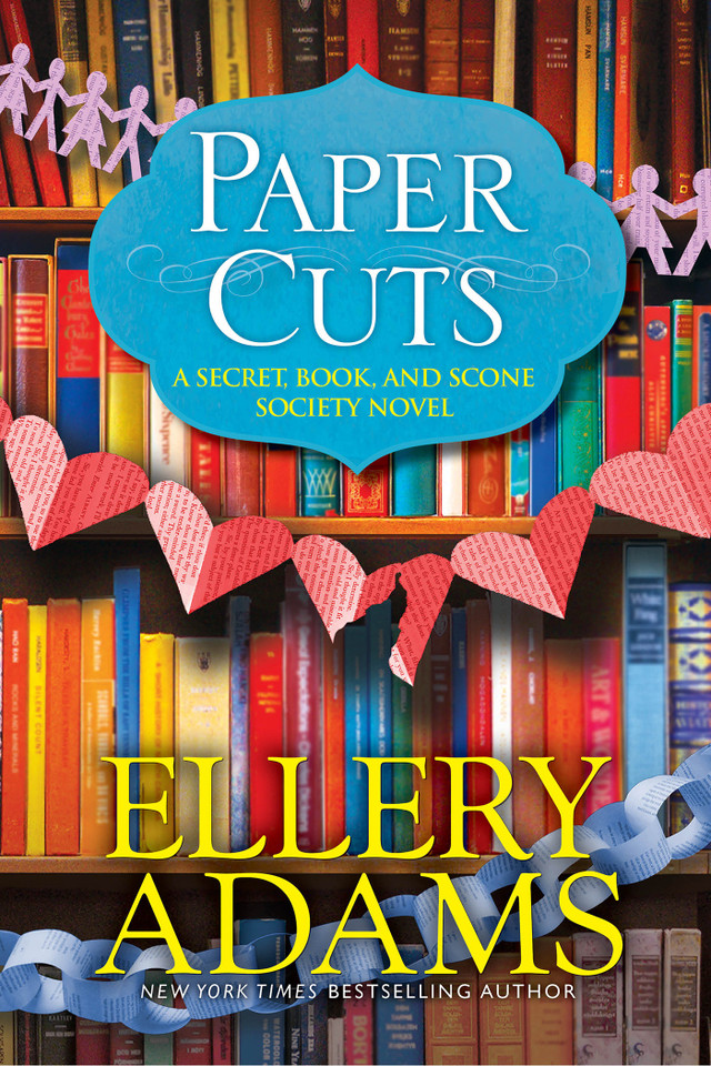 Paper Cuts: An Enchanting Cozy Mystery (A Secret, Book and Scone Society Novel) book cover by Ellery Adams