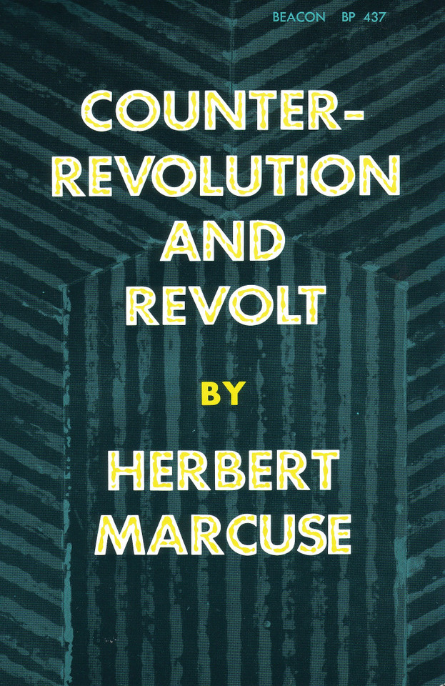 Counterrevolution and Revolt book cover by Herbert Marcuse