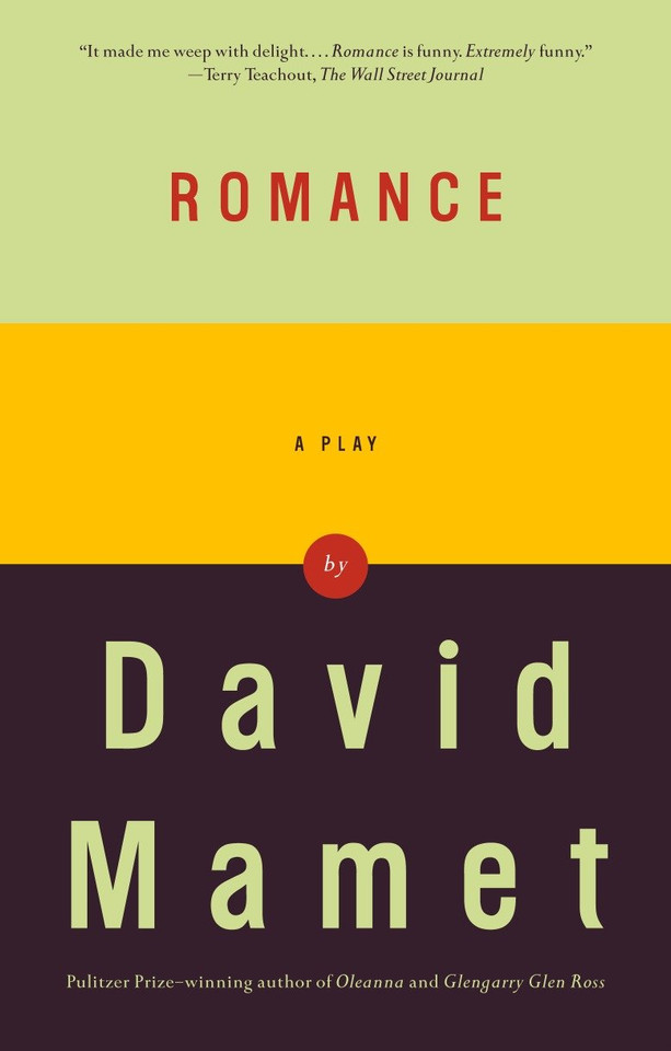 Romance book cover by David Mamet