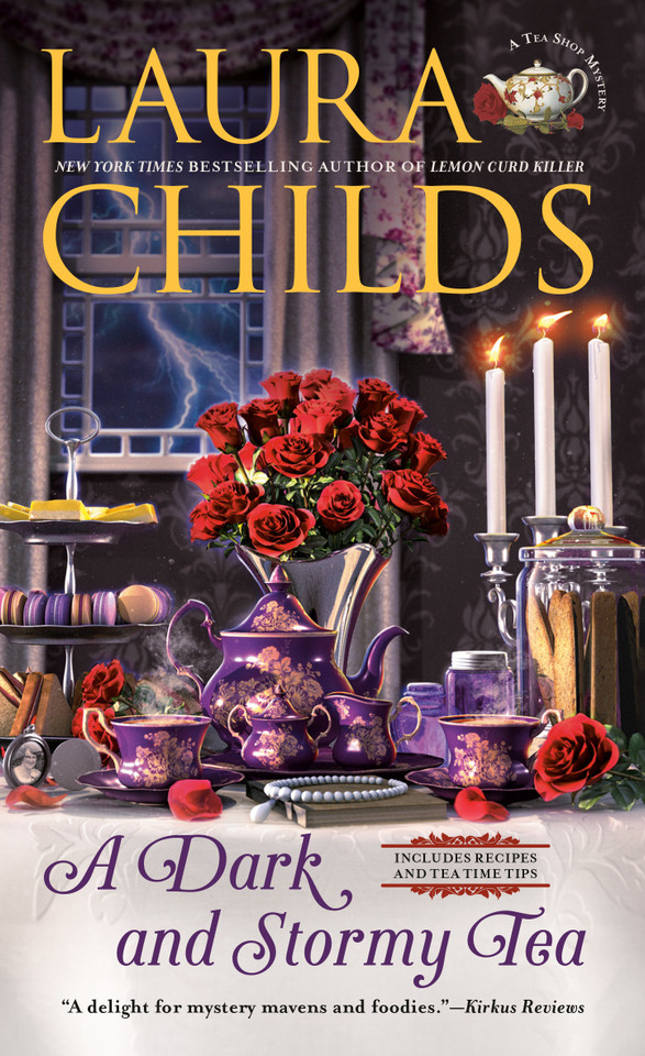 A Dark and Stormy Tea (A Tea Shop Mystery) book cover by Laura Childs