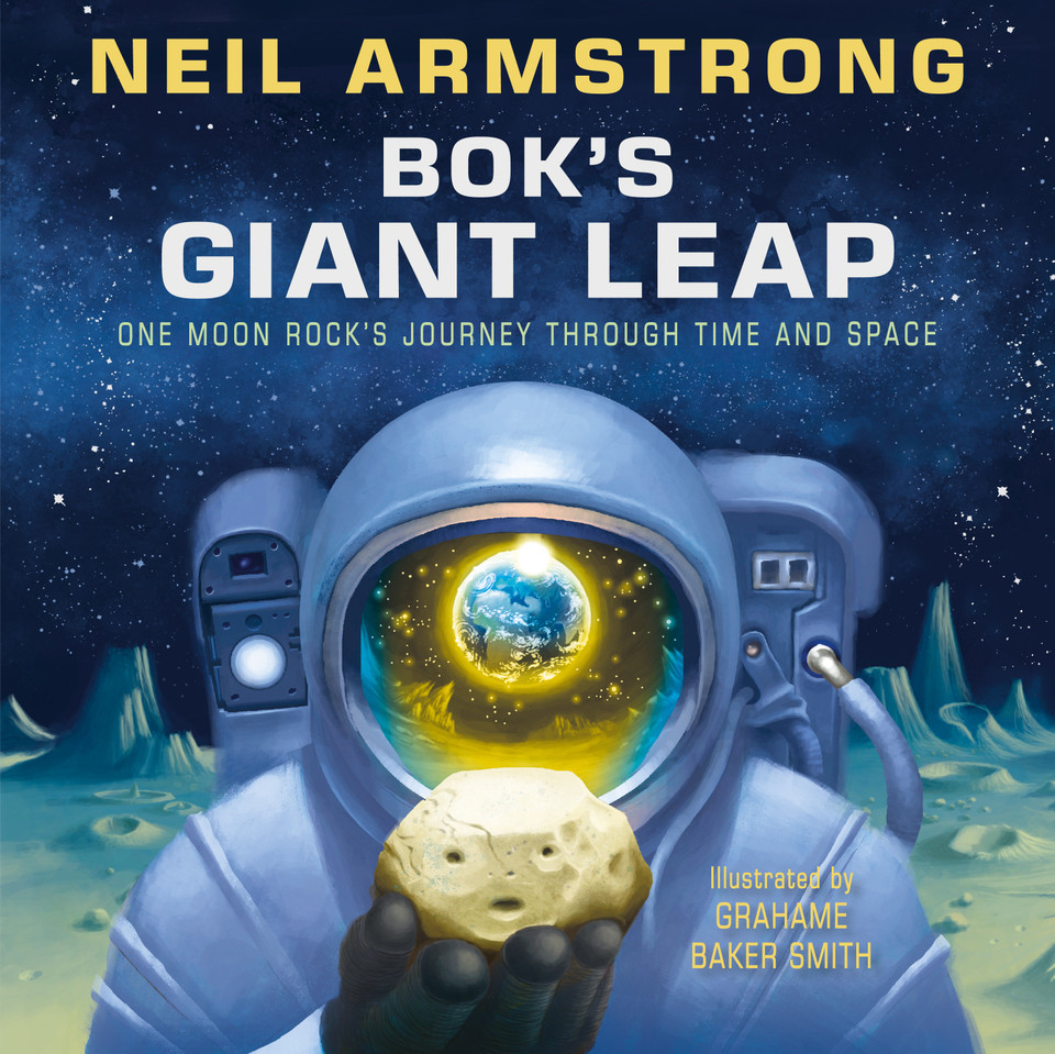 Bok's Giant Leap: One Moon Rock's Journey Through Time and Space book cover by Neil Armstrong