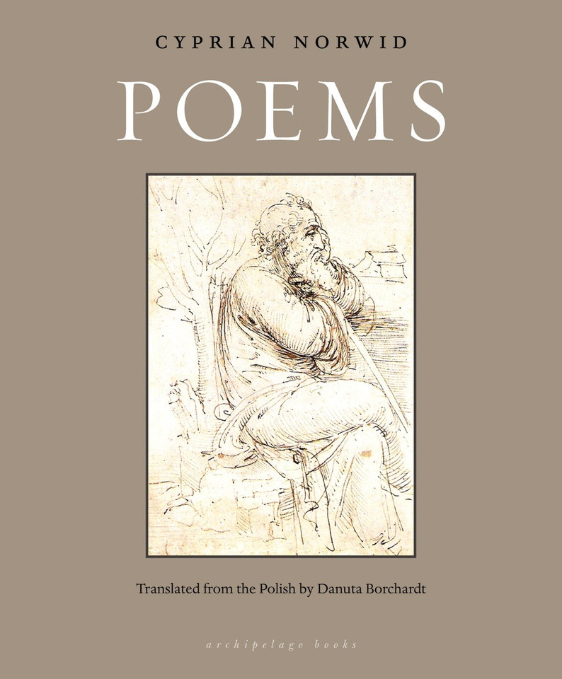 Poems book cover by Cyprian Norwid