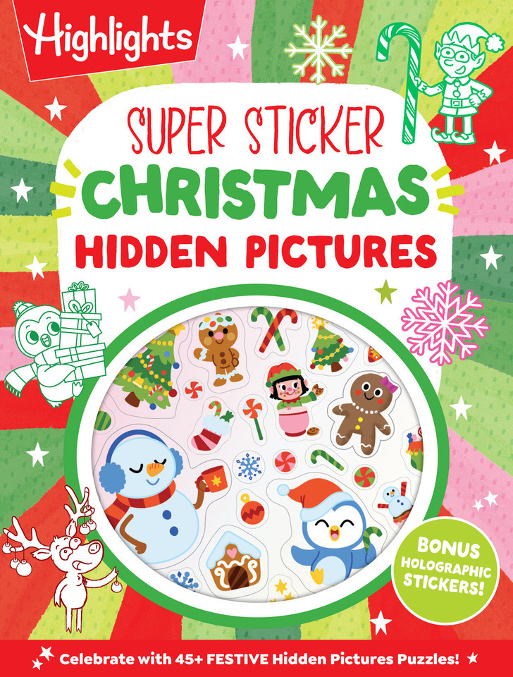 Super Sticker Christmas Hidden Pictures (Hidden Pictures Sticker Books) book cover by 