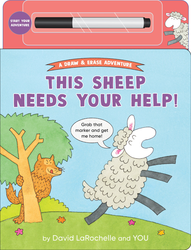 This Sheep Needs Your Help! (A Draw & Erase Adventure) book cover by David LaRochelle