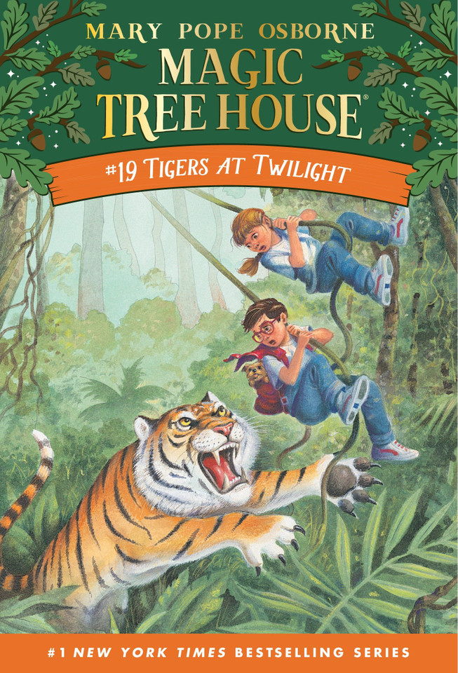 Tigers at Twilight (Magic Tree House) book cover by Mary Pope Osborne