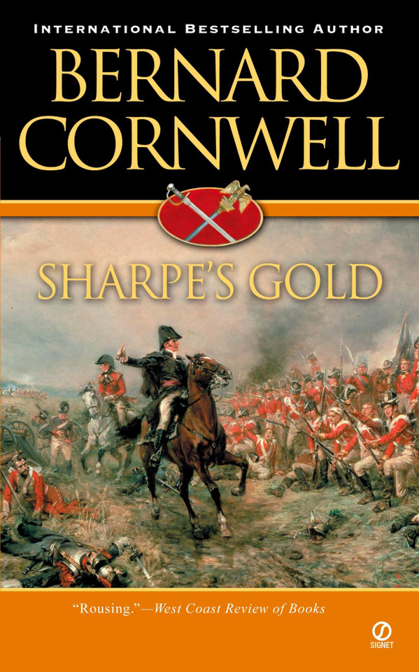 Sharpe's Gold book cover by Bernard Cornwell