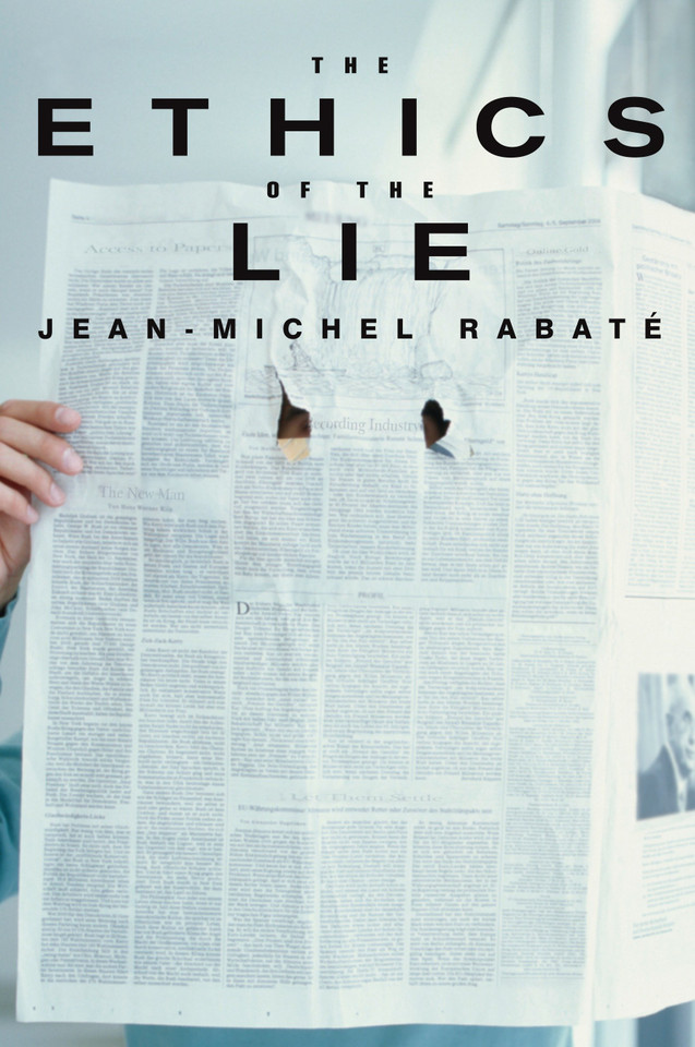The Ethics of the Lie book cover by Jean-Michel Rabate