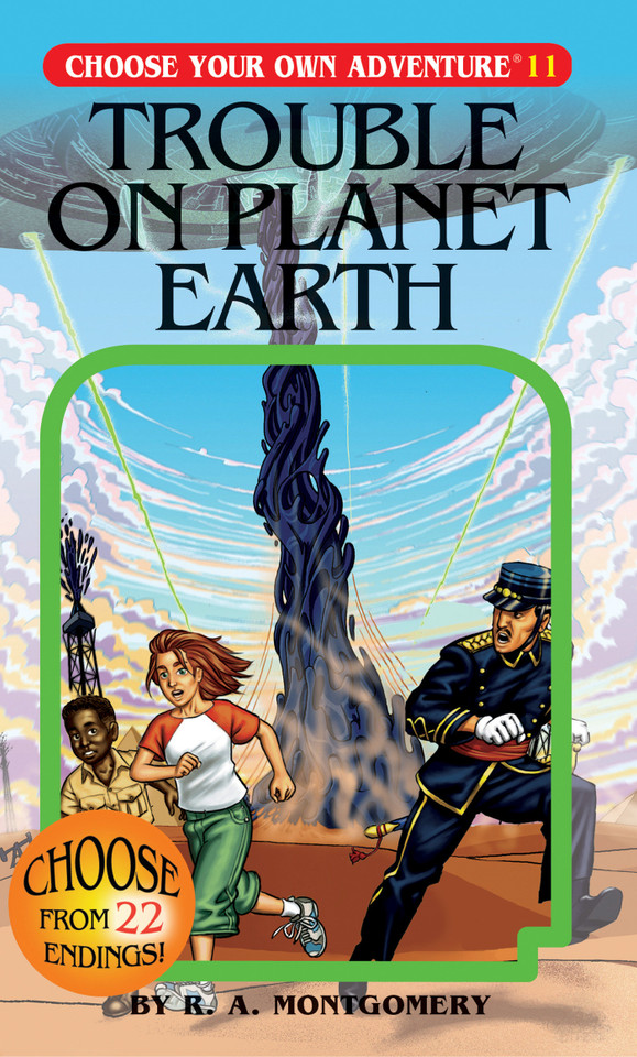Trouble On Planet Earth (Choose Your Own Adventure) book cover by R. A. Montgomery
