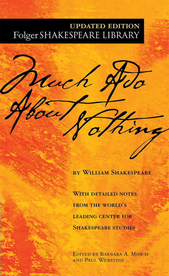 Much Ado About Nothing (Folger Shakespeare Library) book cover by William Shakespeare