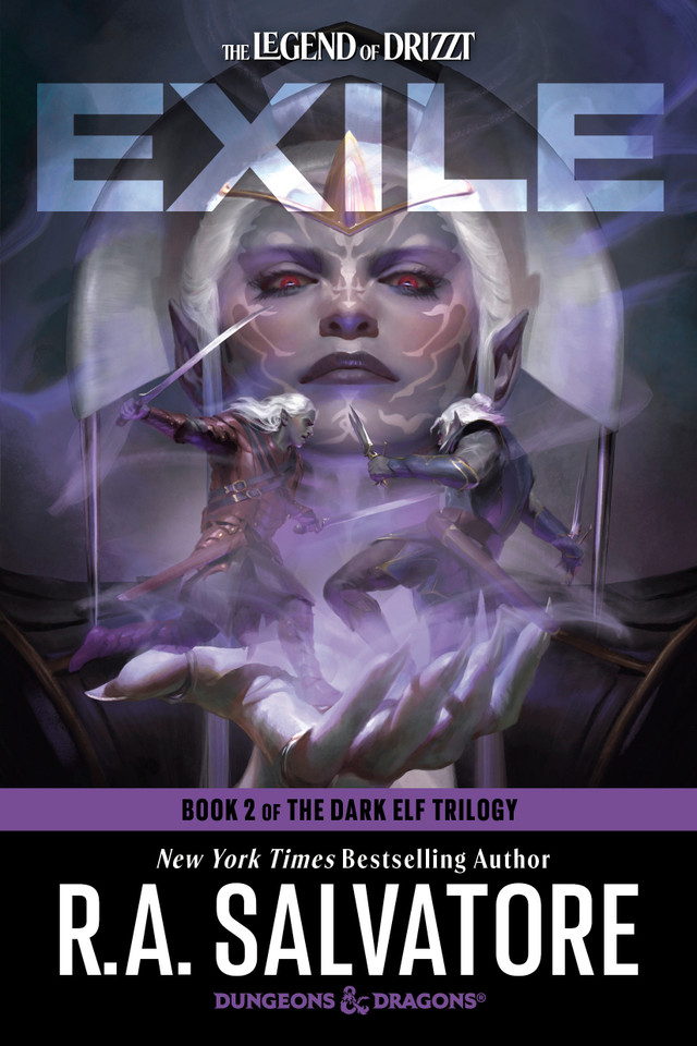 Exile: Dungeons & Dragons: Book 2 of The Dark Elf Trilogy (The Legend of Drizzt) book cover by R.A. Salvatore