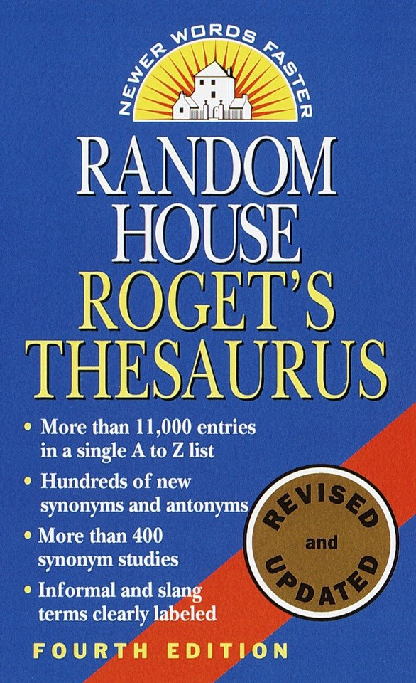 Random House Roget's Thesaurus book cover by Random House
