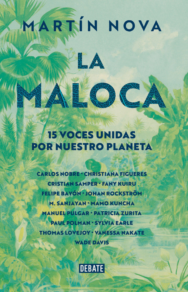La maloca. 15 voces unidas por nuestro planeta / The Maloca book cover by Martín Nova