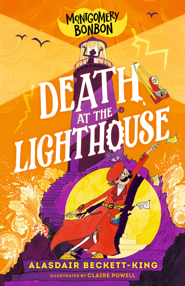 Montgomery Bonbon: Death at the Lighthouse (Montgomery Bonbon) book cover by Alasdair Beckett-King