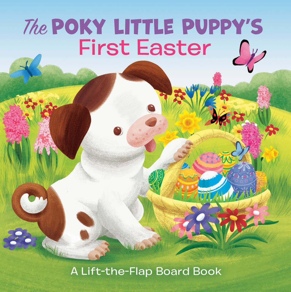 The Poky Little Puppy's First Easter: A Lift-the-Flap Board Book book cover by Andrea Posner-Sanchez