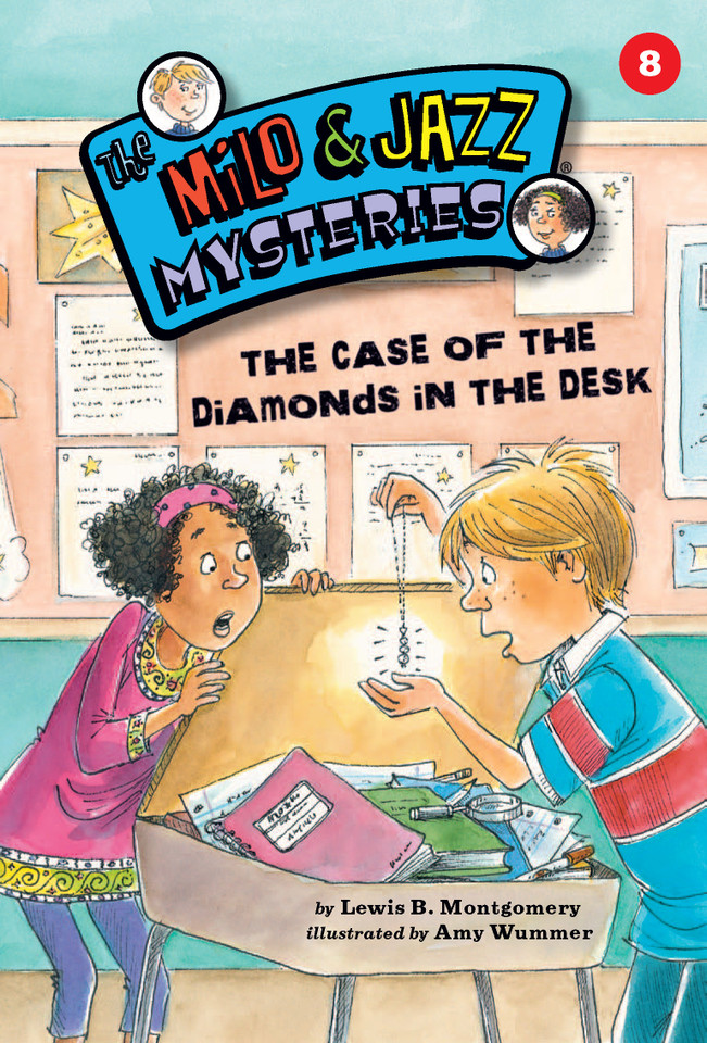 The Case of the Diamonds in the Desk (Book 8) (The Milo & Jazz Mysteries) book cover by Lewis B. Montgomery