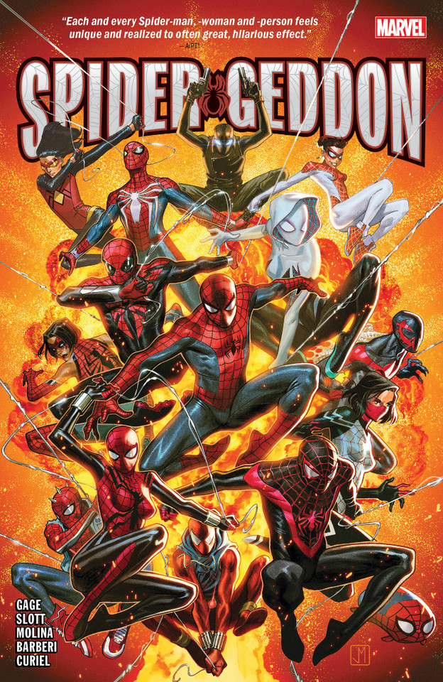 Spider-Geddon (SPIDER-GEDDON) book cover by Christos Gage, Jed MacKay, Cullen Bunn