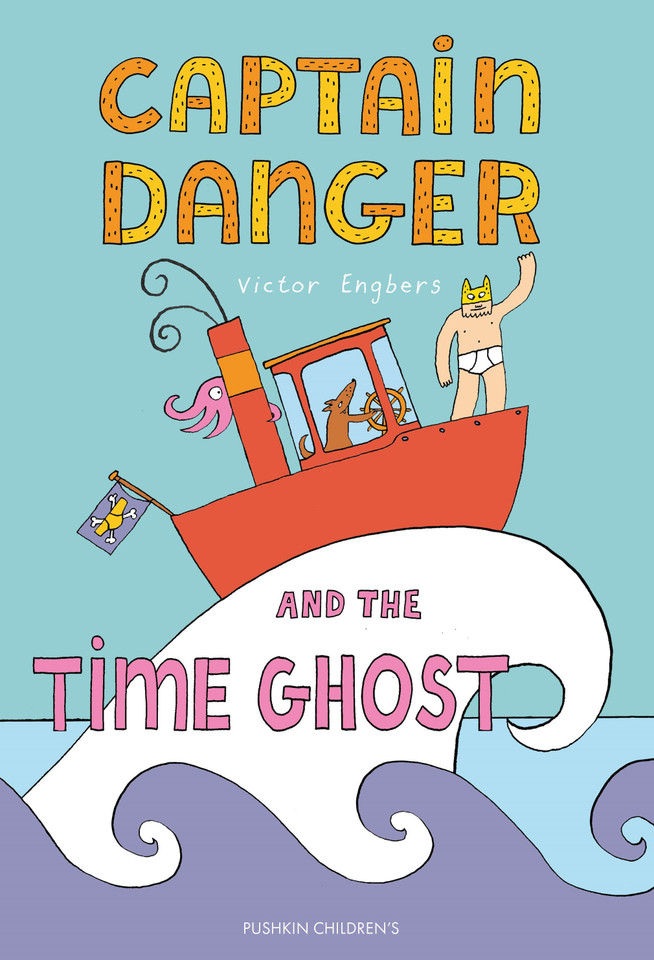 Captain Danger and the Time Ghost book cover by Victor Engbers