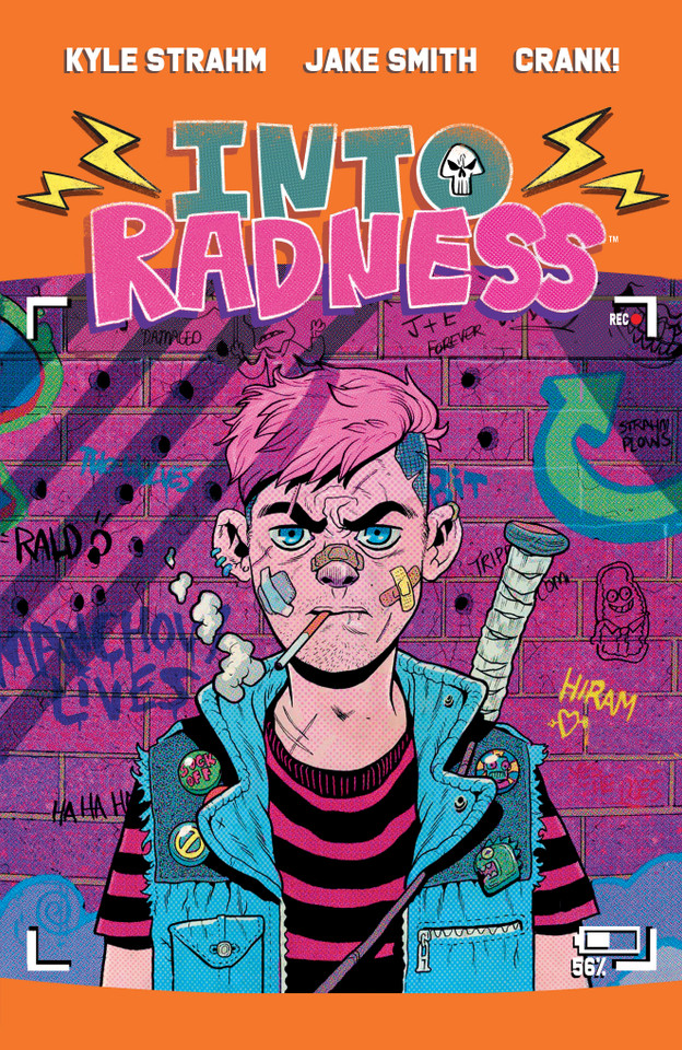 Into Radness book cover by Kyle Strahm