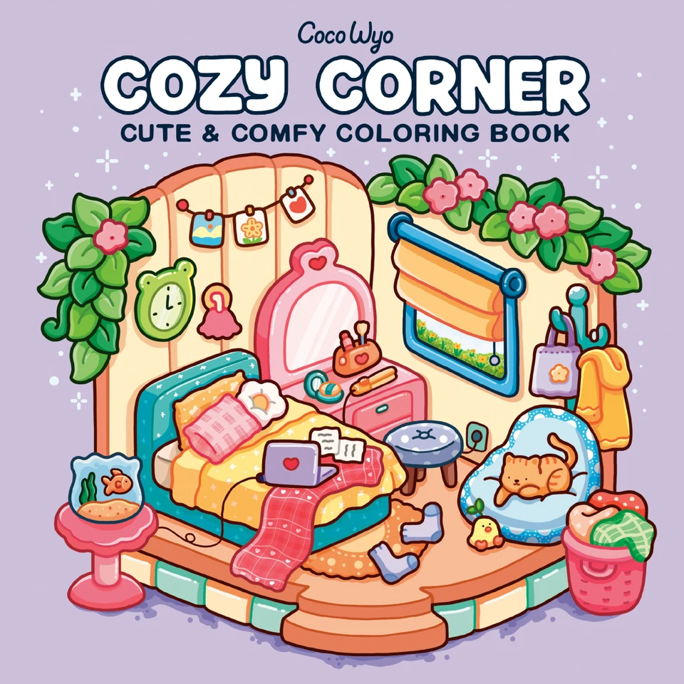 Cozy Corner: Coloring Book for Adults and Kids (Cozy Spaces Coloring) book cover by Coco Wyo
