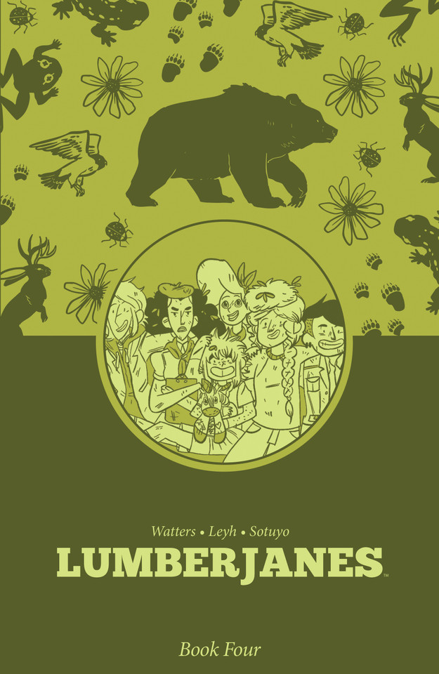 Lumberjanes Book Four (Lumberjanes) book cover by Shannon Watters, ND Stevenson, Kat Leyh