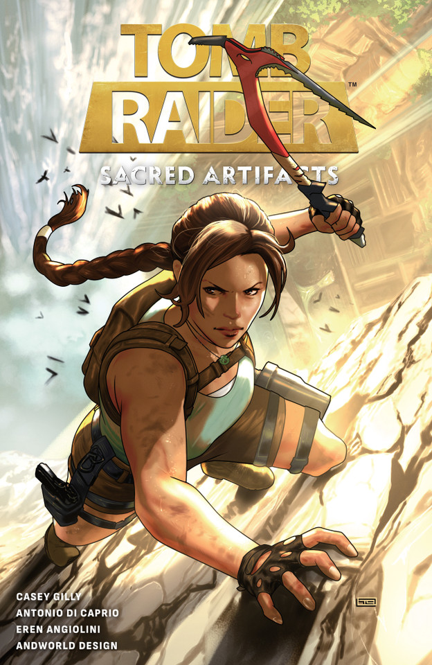Tomb Raider: Sacred Artifacts (Tomb Raider) book cover by Casey Gilly