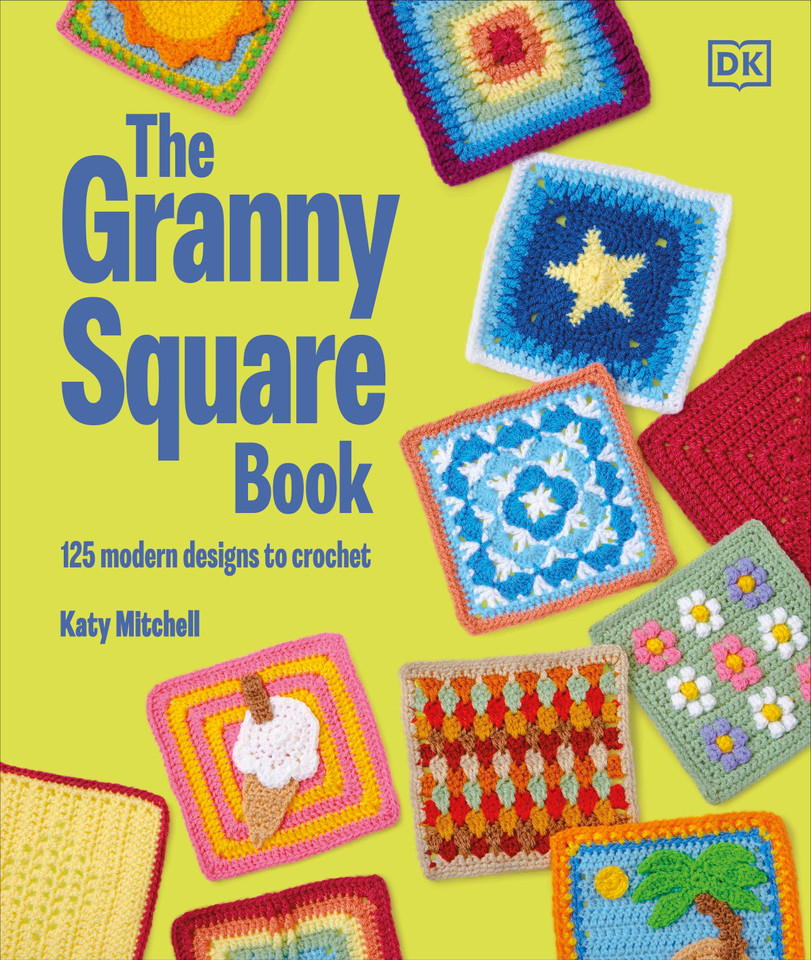 The Granny Square Book: 125 Modern Designs to Crochet book cover by Katy Mitchell