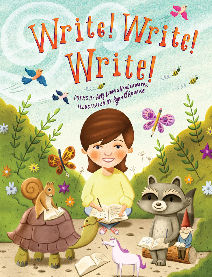 Write! Write! Write! book cover by Amy Ludwig VanDerwater