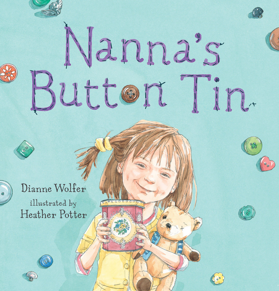 Nanna's Button Tin book cover by Dianne Wolfer