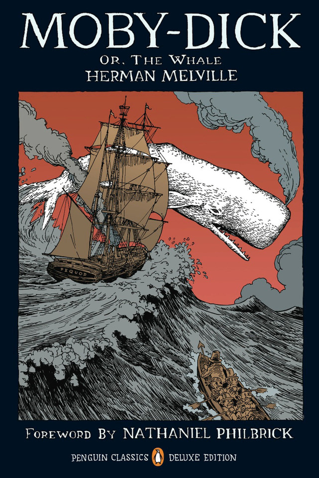Moby-Dick: or, The Whale (Penguin Classics Deluxe Edition) (Penguin Classics Deluxe Edition) book cover by Herman Melville