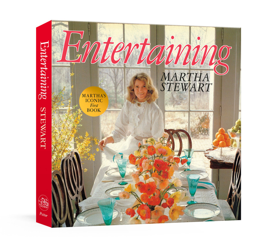 Entertaining book cover by Martha Stewart
