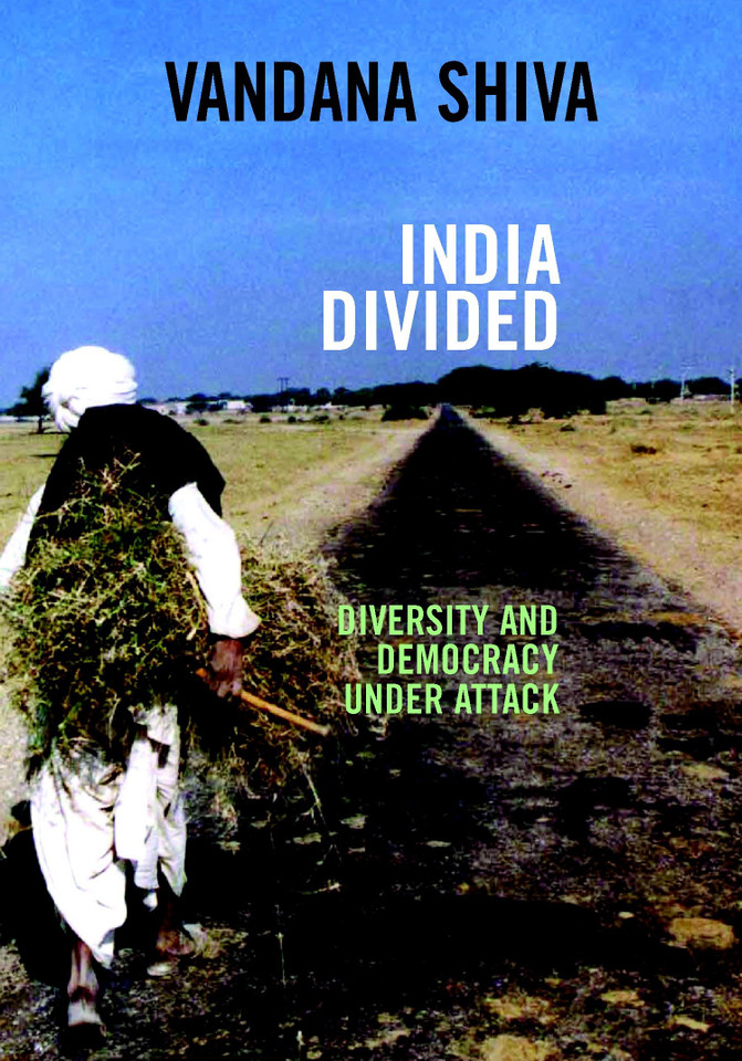 India Divided: Diversity and Democracy Under Attack (Open Media Series) book cover by Vandana Shiva