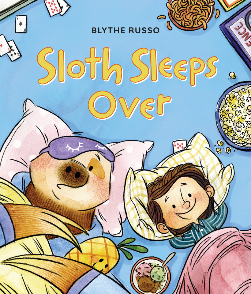 Sloth Sleeps Over book cover by Blythe Russo
