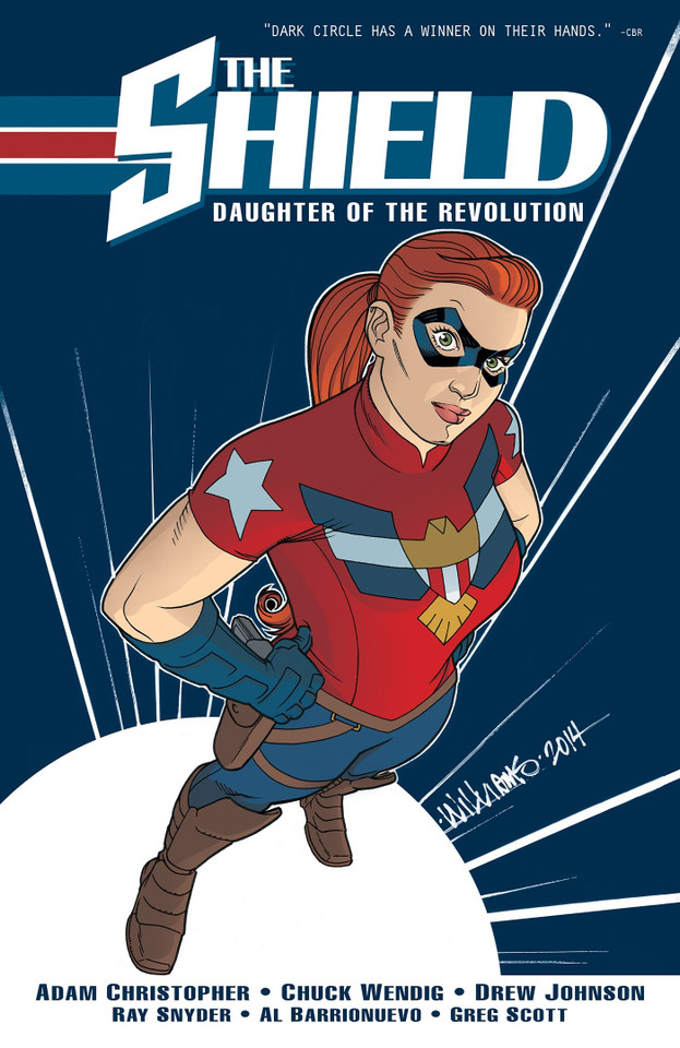 The Shield, Vol. 1: Daughter of the Revolution (The Shield) book cover by Adam Christopher, Chuck Wendig