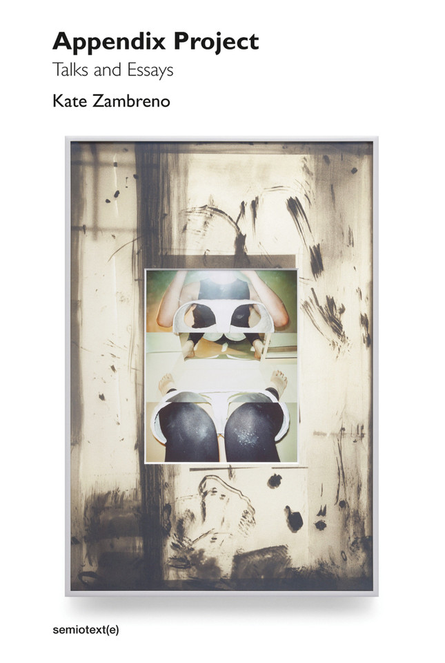 Appendix Project: Talks and Essays (Semiotext(e) / Native Agents) book cover by Kate Zambreno