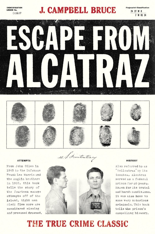Escape from Alcatraz: The True Crime Classic book cover by J. Campbell Bruce