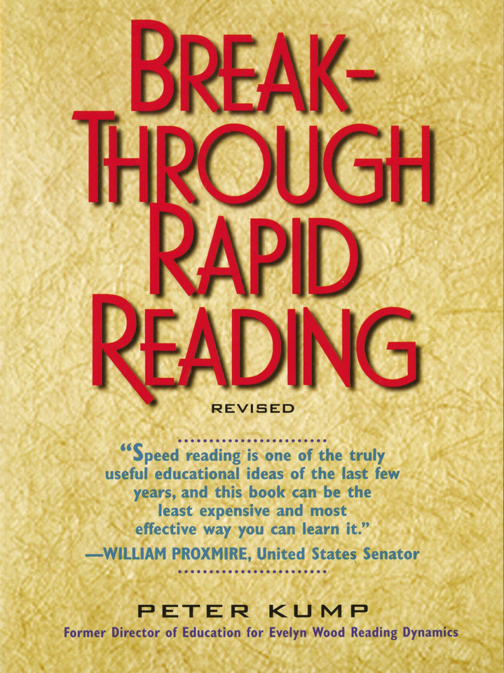 Breakthrough Rapid Reading book cover by Peter Kump
