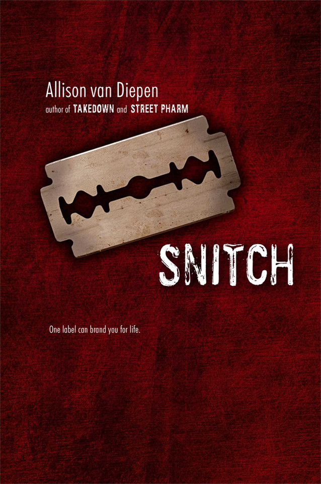 Snitch book cover by Allison van Diepen