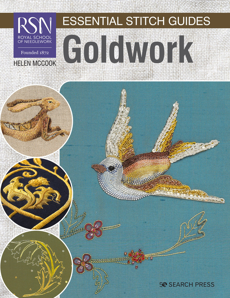 RSN Essential Stitch Guides: Goldwork - Large Format Edition (RSN ESG LF) book cover by Helen McCook