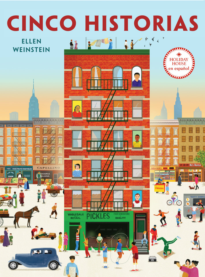 Cinco historias book cover by Ellen Weinstein