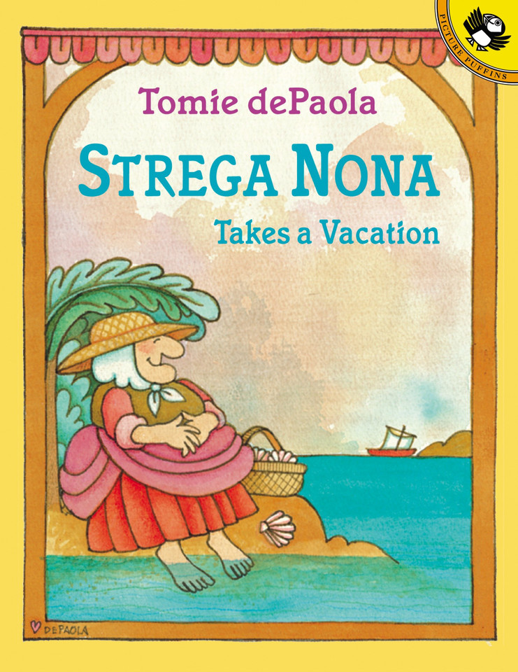 Strega Nona Takes a Vacation book cover by Tomie dePaola
