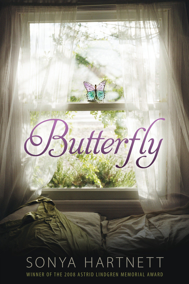 Butterfly book cover by Sonya Hartnett