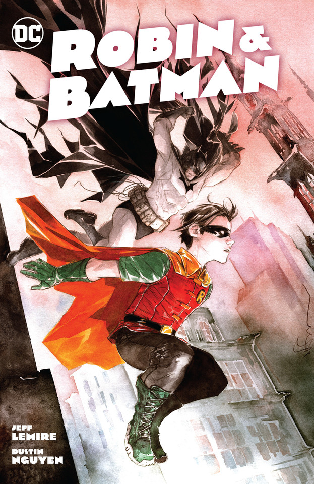 Robin & Batman book cover by Jeff Lemire