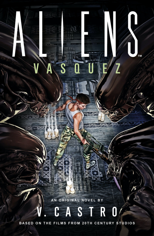 Aliens: Vasquez book cover by V. Castro