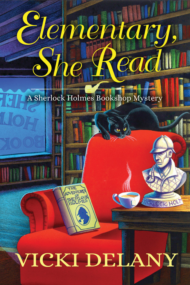 Elementary, She Read: A Sherlock Holmes Bookshop Mystery (A Sherlock Holmes Bookshop Mystery) book cover by Vicki Delany