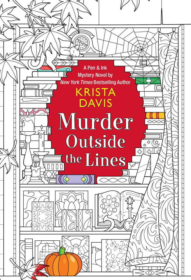 Murder Outside the Lines (Pen & Ink) book cover by Krista Davis