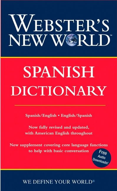Webster's New World Spanish Dictionary book cover by Harraps