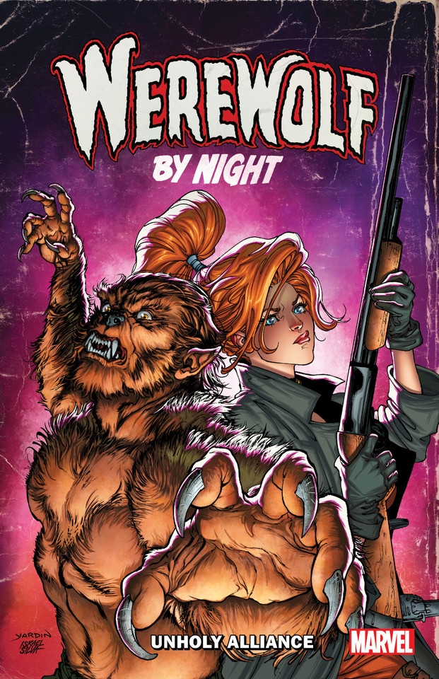 Werewolf By Night: Unholy Alliance book cover by Derek Landy, Marvel Various
