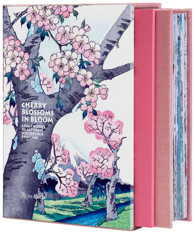 Cherry Blossoms in Bloom: Great Works of Japanese Woodblock Printing book cover by Anne Sefrioui